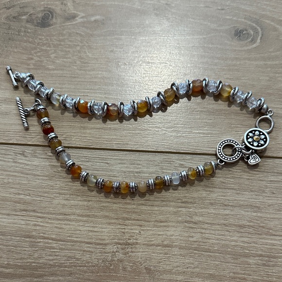 Brighton Jewelry - Brighton Silver and Brown Beaded Bracelets